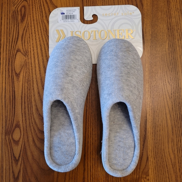 Isotoner Secret Sole Slippers, Size 8.5, NEW